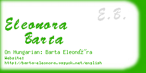 eleonora barta business card
